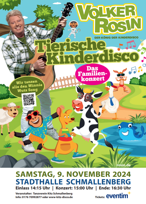 Wutz präsentiert Volker Rosin - Tierische Kinderdisco 2024